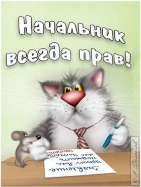 Начальник всегда прав